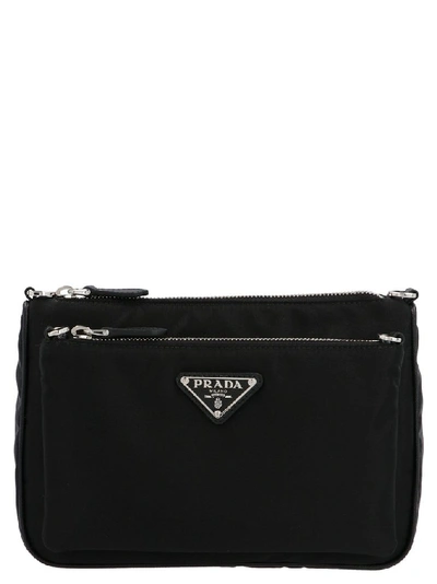 Prada Women's 1bh168oot064f0002 Black Shoulder Bag