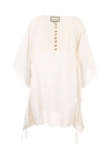 GUCCI GUCCI WOMEN'S WHITE COTTON DRESS,627307ZAERJ9200 40