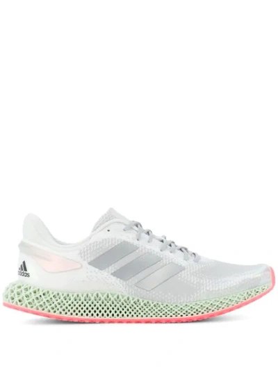 Adidas Originals Alphaedge 4d Sneakers In White,green,fuchsia