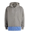 MARNI CONTRAST ZIP-UP HOODIE,15737774