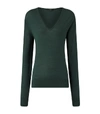 JOSEPH MERINO WOOL V-NECK SWEATER,15749026