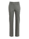 ERMANNO SCERVINO GREY trousers IN MÉLANGE WOOL