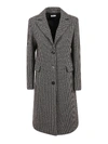 P.A.R.O.S.H HOUNDSTOOTH COAT IN GREY