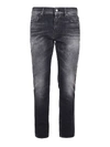 7 FOR ALL MANKIND RONNIE SKINNY JEANS IN BLACK