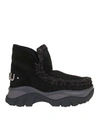 Mou Chunky Eskimo Sneakers In Black In Black