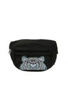 KENZO KAMPUS TIGER BELT BAG IN BLACK