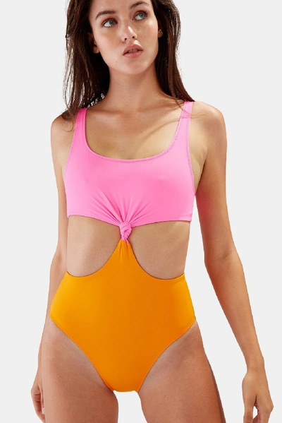 Solid & Striped The Bailey One-piece Swimsuit In Pink Orange
