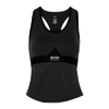 ADAM SELMAN SPORT BONDED BLACK STRETCH-NYLON TANK,3896815