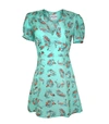 HARLEY VIERA-NEWTON Mini Paula Surfer Print Silk Dress