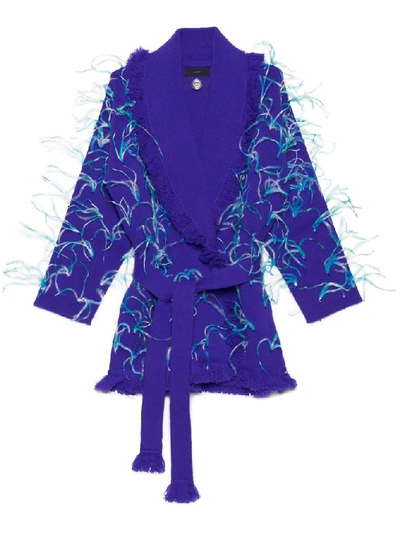 Alanui Women's Purple Wool Cardigan