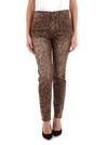 R13 Distressed Leopard-print High-rise Skinny Jeans In Brown