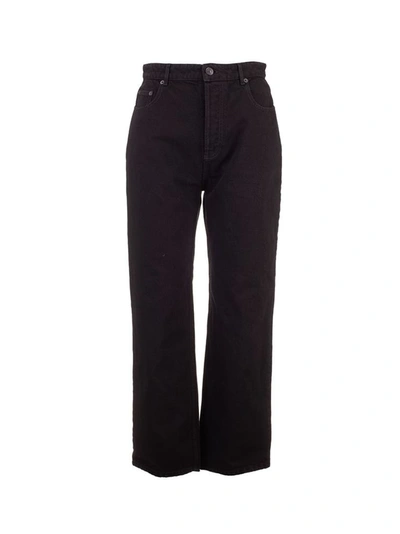 Balenciaga Women's Black Cotton Jeans