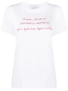 GIADA BENINCASA EMBROIDERED CREW NECK T-SHIRT