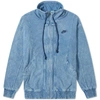 Nike Re-issue Washed Cotton Knit Jacket In Blue