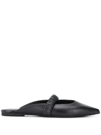 Michael Michael Kors Raleigh Mules In Black Leather