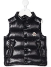 MONCLER PADDED LOGO PATCH GILET