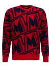 MONCLER MONCLER LOGO MOTIF KNITTED SWEATER