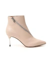 SERGIO ROSSI SERGIO ROSSI ZIP DETAIL ANKLE BOOTS