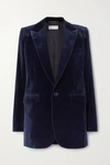 SAINT LAURENT COTTON-VELVET BLAZER