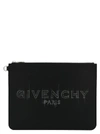 GIVENCHY GIVENCHY LOGO PRINT CLUTCH