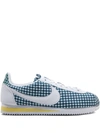 NIKE CORTEZ GINGHAM LOW-TOP SNEAKERS