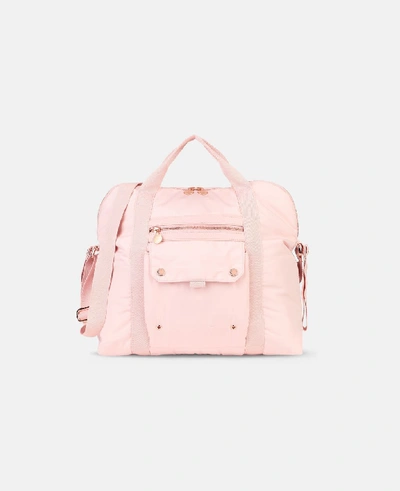 Stella Mccartney Kids' Nylon Bag & Changing Pad In Pink