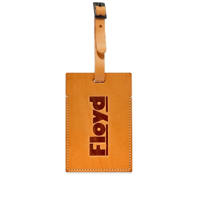 Floyd Natural Leather Luggage Tag In Brown