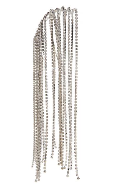 Area Women's Glass Crystal Fringe Headpiece In Silver | ModeSens
