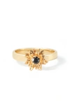 BERNARD JAMES WOMEN'S HELIOS 14K YELLOW GOLD DIAMOND RING,831604