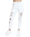 ALMOST FAMOUS JUNIORS' DISTRESSED MOM JEANS