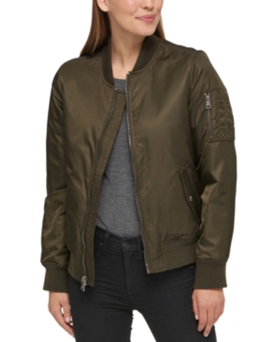 Levi's Ma-1 Flight Bomber Jacket In Army Green