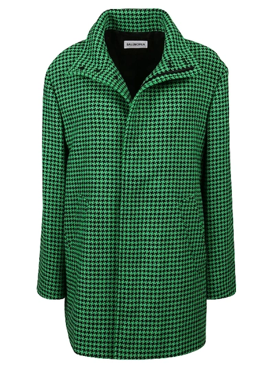 Balenciaga Shape Coat In Apple Green