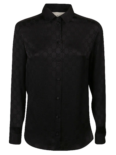 Gucci Logo Shirt In Black