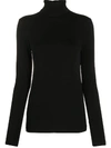 Wolford Roll Neck Long-sleeve Top In Black