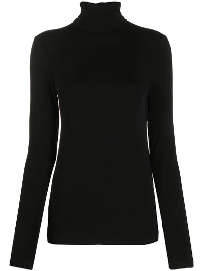 Wolford Aurora Close Fit Turtleneck Knitwear In Burgundy