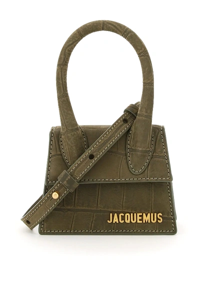 Jacquemus Le Chiquito Miccro Bag In Green,khaki