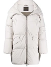 Moorer Stop Quilted Coat In Neutrals