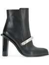 ALEXANDER MCQUEEN LEATHER HIGH HEELED BOOTS