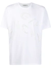Givenchy Refracted Oversized Embroidered Logo T-shirt In White