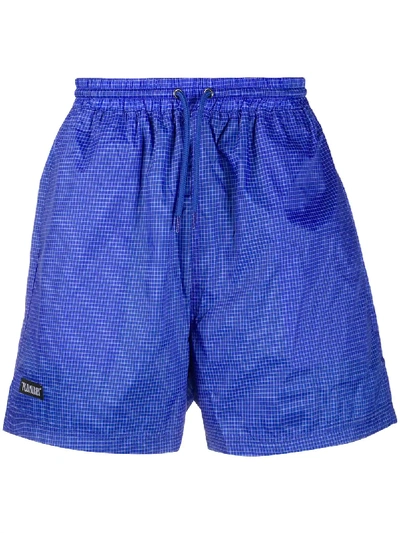 Pleasures Classic Track Shorts In Blue