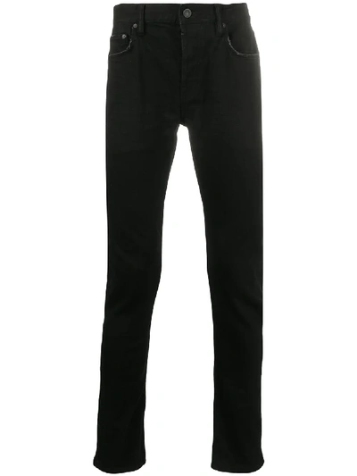 Allsaints Cigarette Slim-fit Jeans In Black
