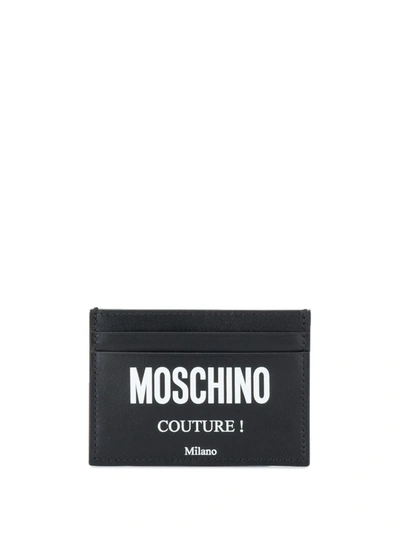 Moschino Couture! Cardholder In Black