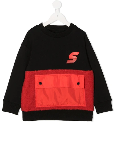 Stella Mccartney Babies' Logo-print Sweatshirt In Black