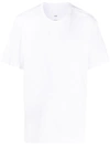Oamc Cotton T-shirt With Logo Patch At Back In White