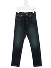 Polo Ralph Lauren Mid-rise Slim-fit Jeans In Blue