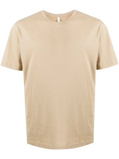 Sunflower Short Sleeved Cotton T-shirt In Brown