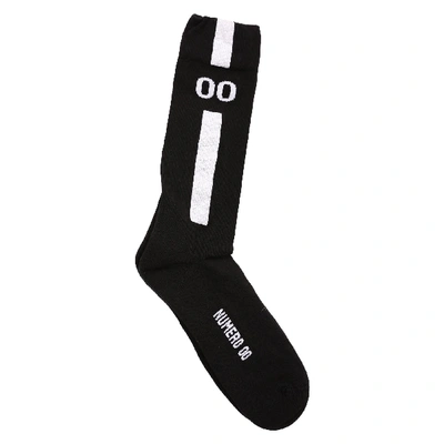 Numero00 Men's Black Cotton Socks