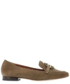 TORY BURCH TORY BURCH WOMEN'S BROWN SUEDE LOAFERS,63250037 10