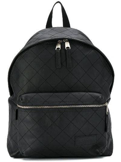 Raf Simons X Eastpak Quilted Squares Backpack In Black