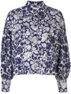 ULLA JOHNSON FLORAL PRINT DENIM JACKET